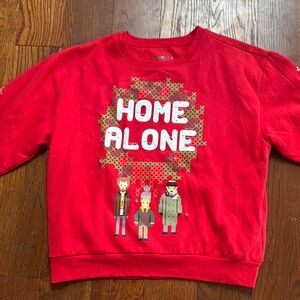 Red Home Alone Graphic Sweatshirt